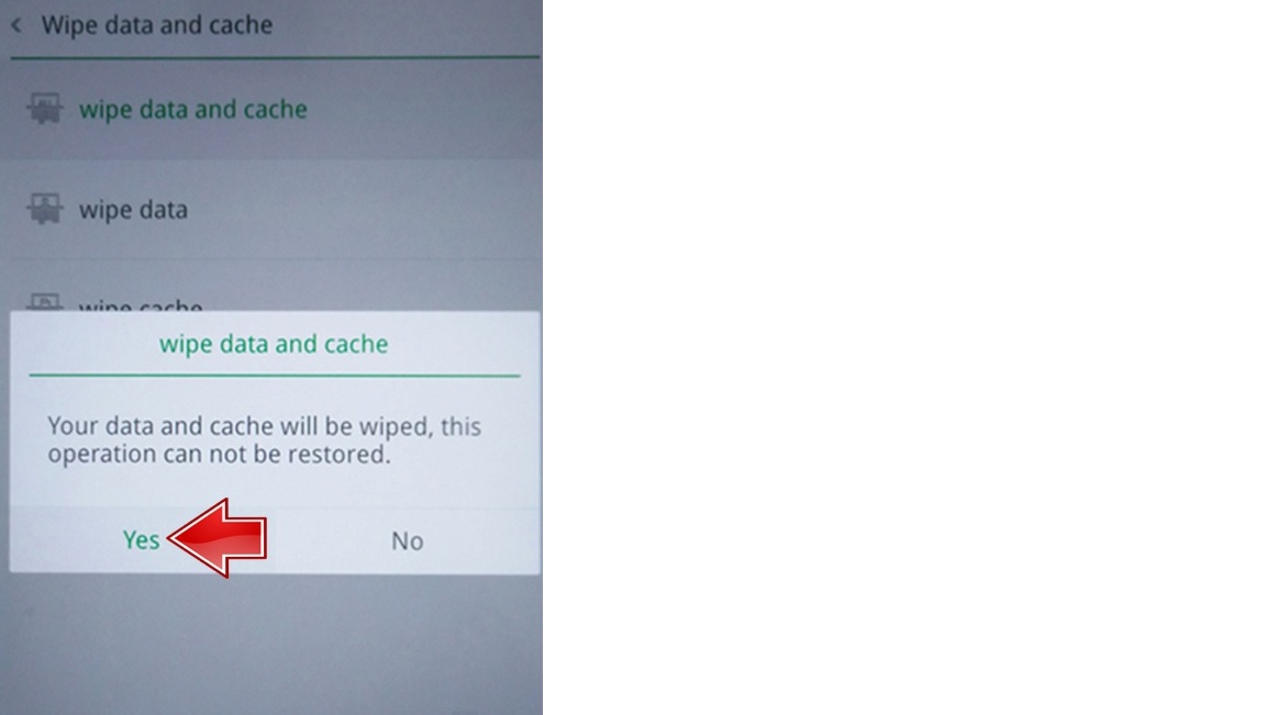 Solusi Oppo R1001 Wipe Data Failed