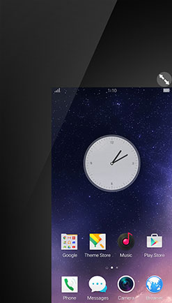OPPO Mirror 5 : mode d'utilisation à une main