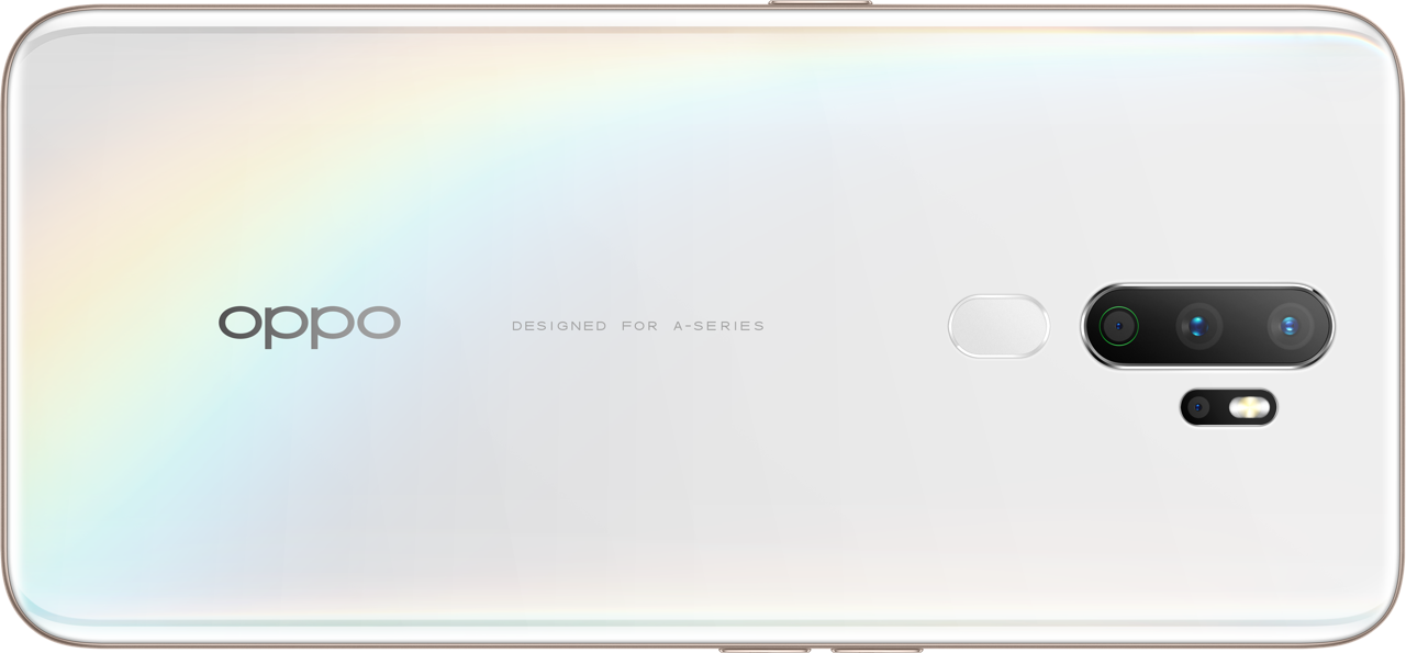 OPPO A5 2020 smartphone achterkant - wit 
